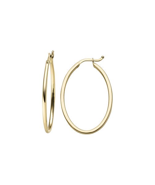 Brogle Classic gold hoop earrings 1.5mm Brogle Classic gold hoop earrings 1.5mm