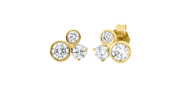 Brogle Classic diamond stud earrings