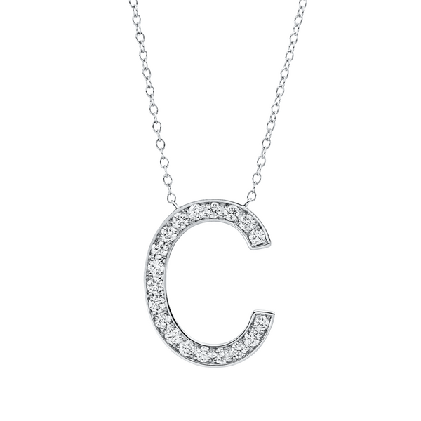 Brogle Classic Kette mit Diamantbuchstaben C