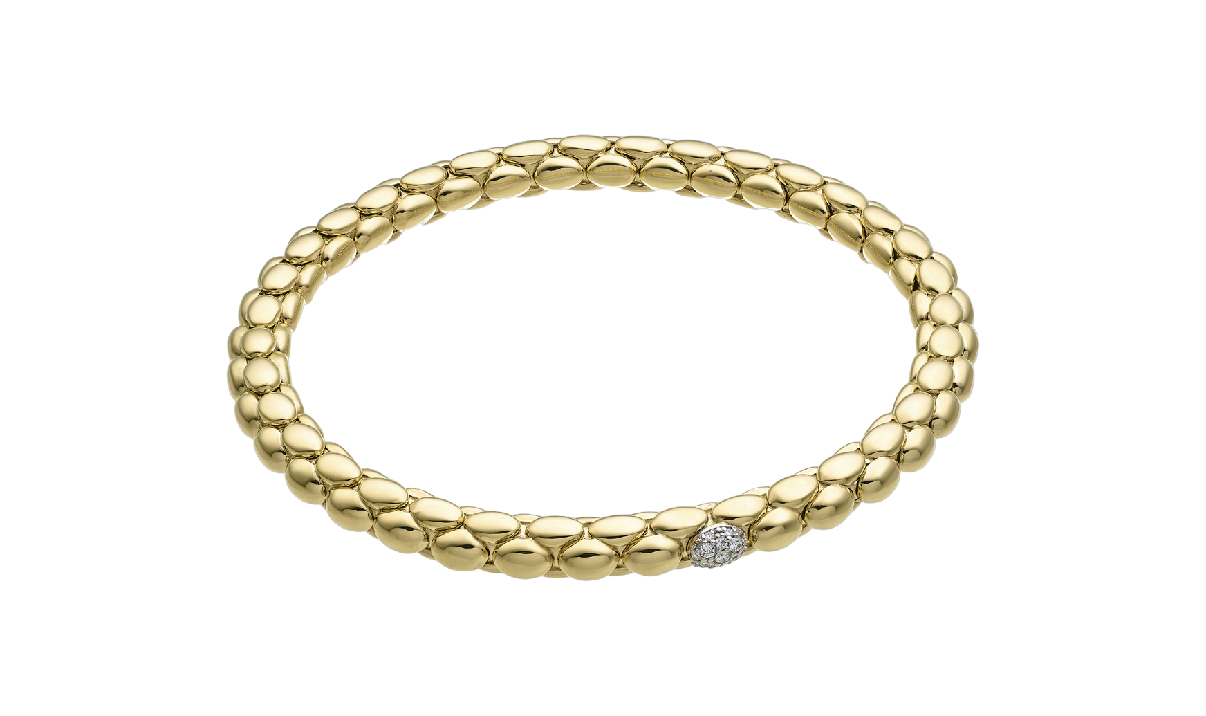Chimento Stretch Spring Two-Tone Flexible Bracelet