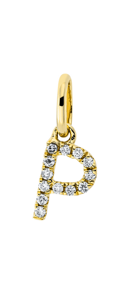 Brogle Classic Buchstabenanhänger P mit Diamanten