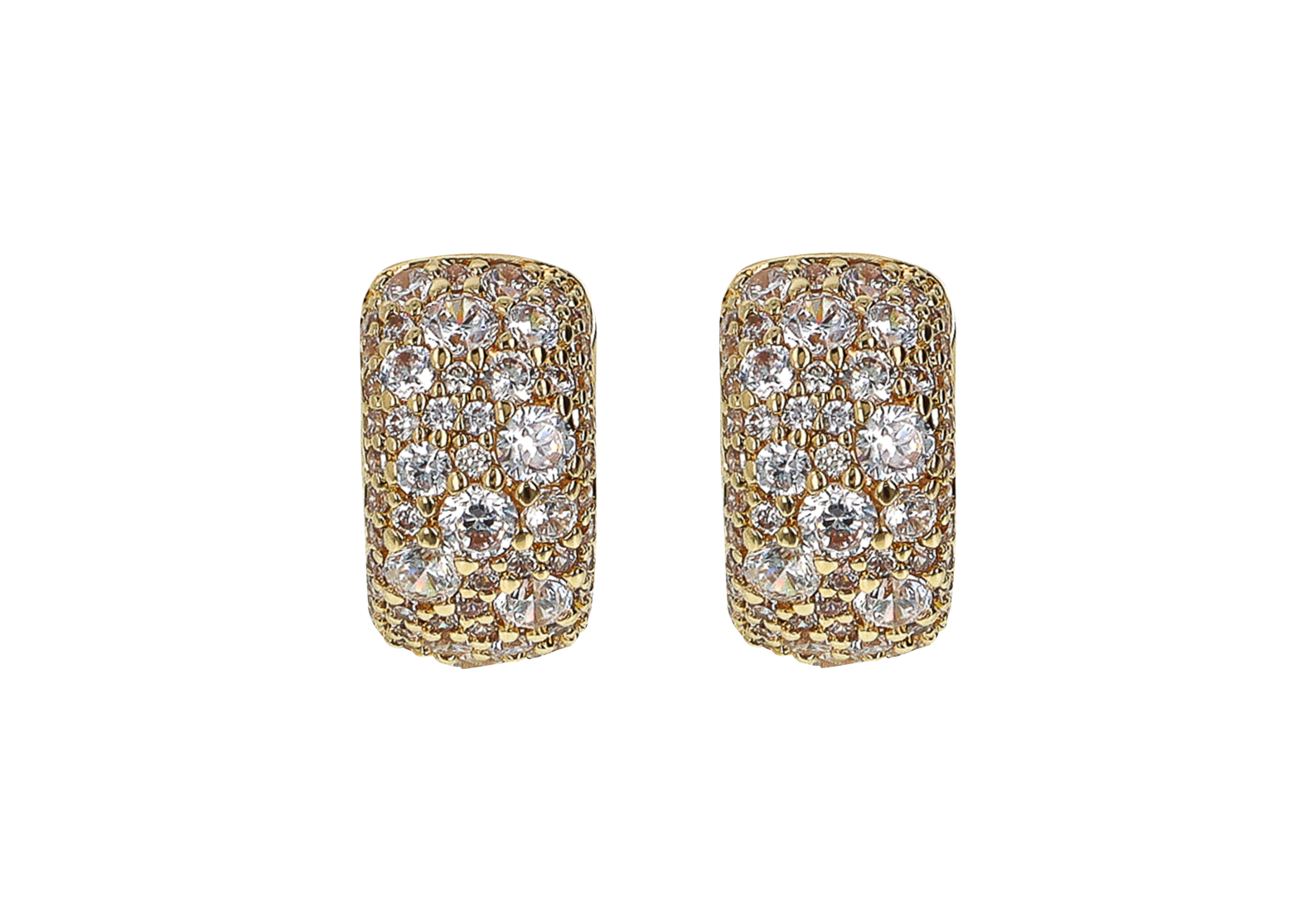 Bronzallure Golden hoop earrings Bronzallure Golden hoop earrings