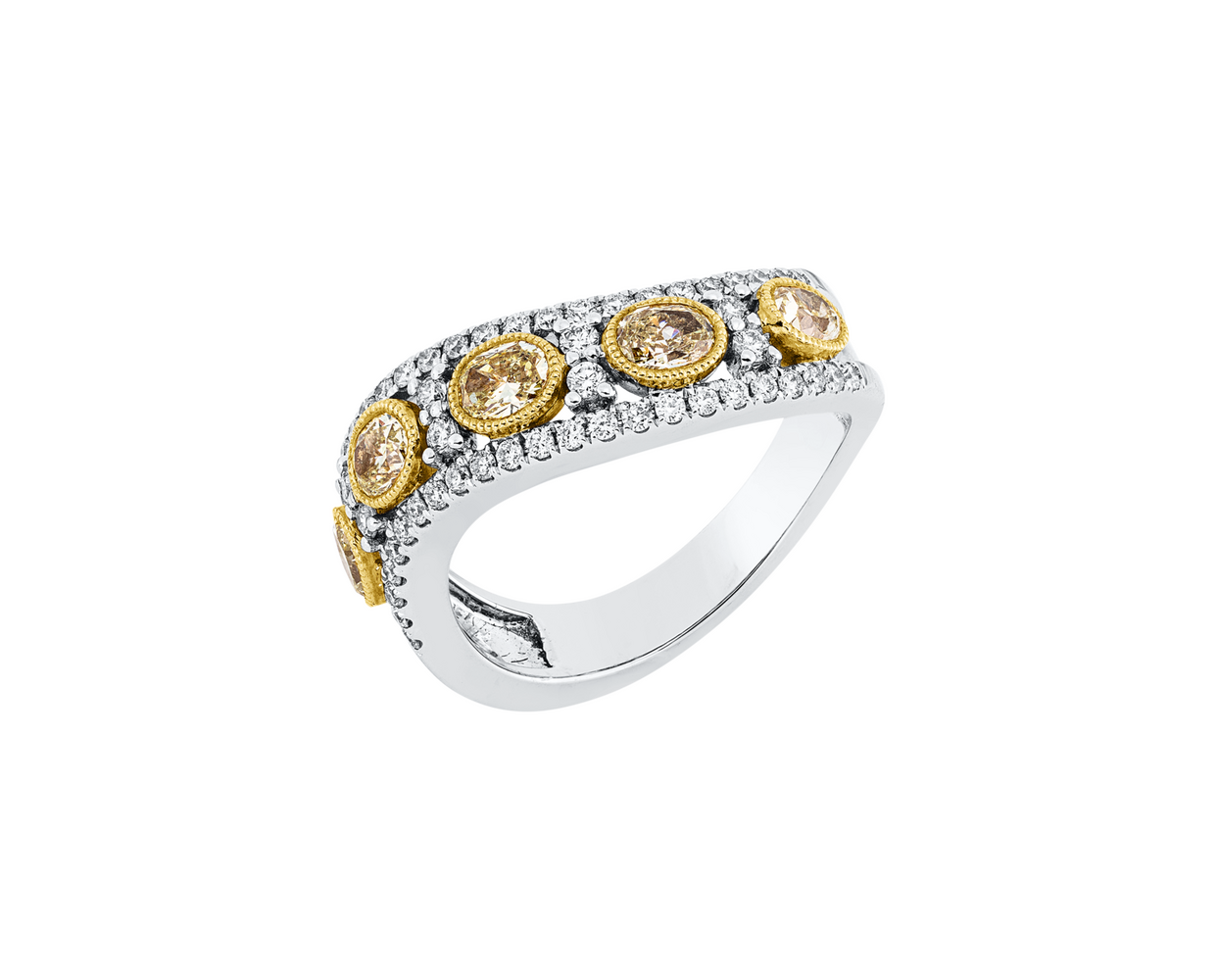 Brogle Selection Bicolor diamond ring