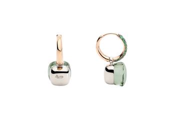 POC3000 O6BKR TZMPA 030 Pomellato earrings nudo classic rose gold 18kt white gold 18kt malachite tsavorite prasiolite aa454207b59d34c14
