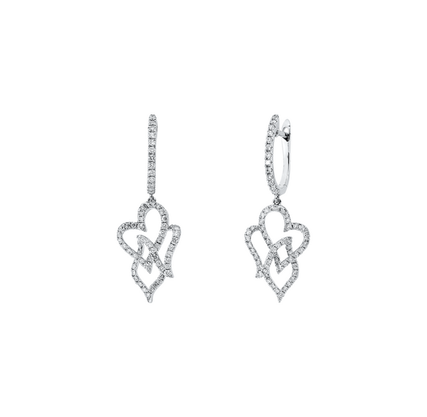 Brogle Classic diamond hoop earrings