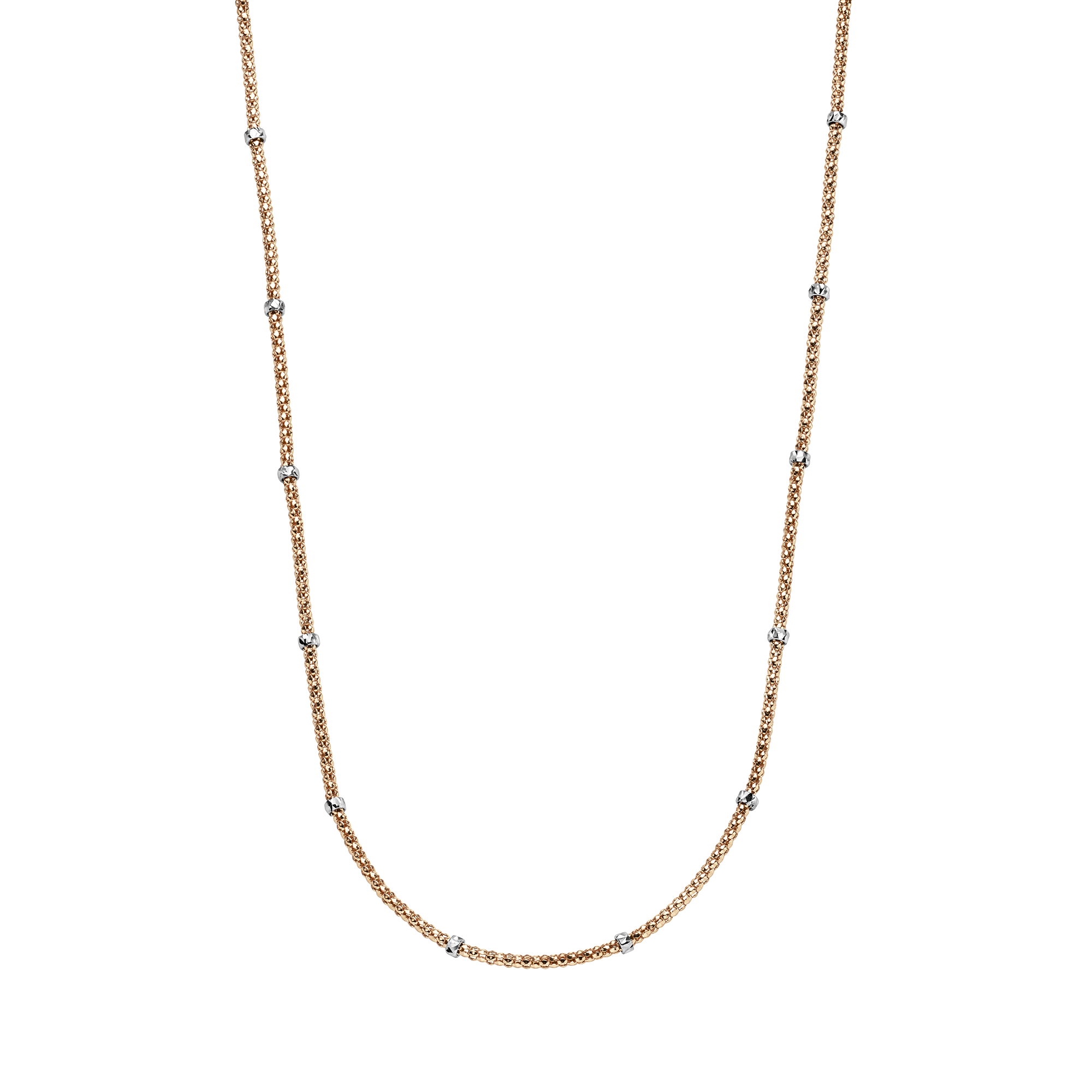 Brogle Classic raspberry bicolor gold chain 2mm Brogle Classic raspberry bicolor gold chain 2mm