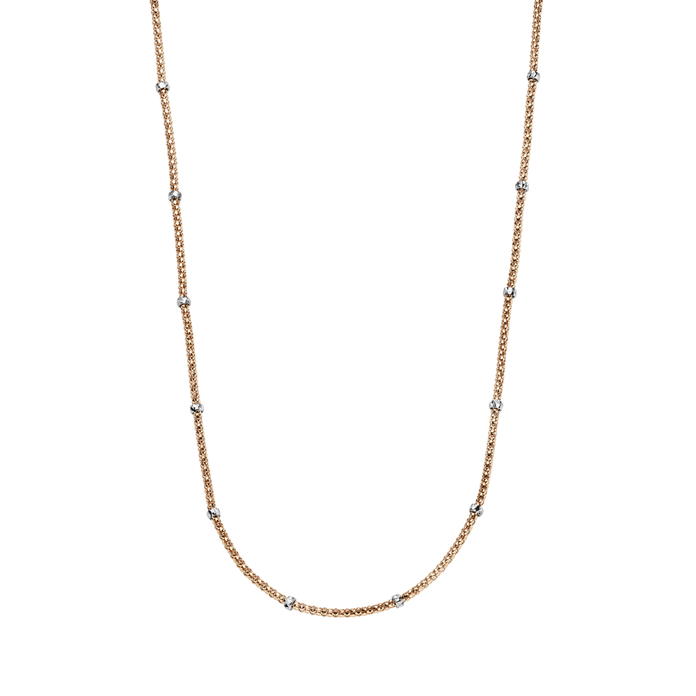Brogle Classic raspberry bicolor gold chain 2mm Brogle Classic raspberry bicolor gold chain 2mm