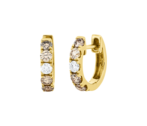 Brogle Classic diamond hoop earrings Brogle Classic diamond hoop earrings