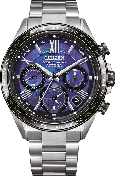 Citizen Attesa Unite with Blue 44,5mm