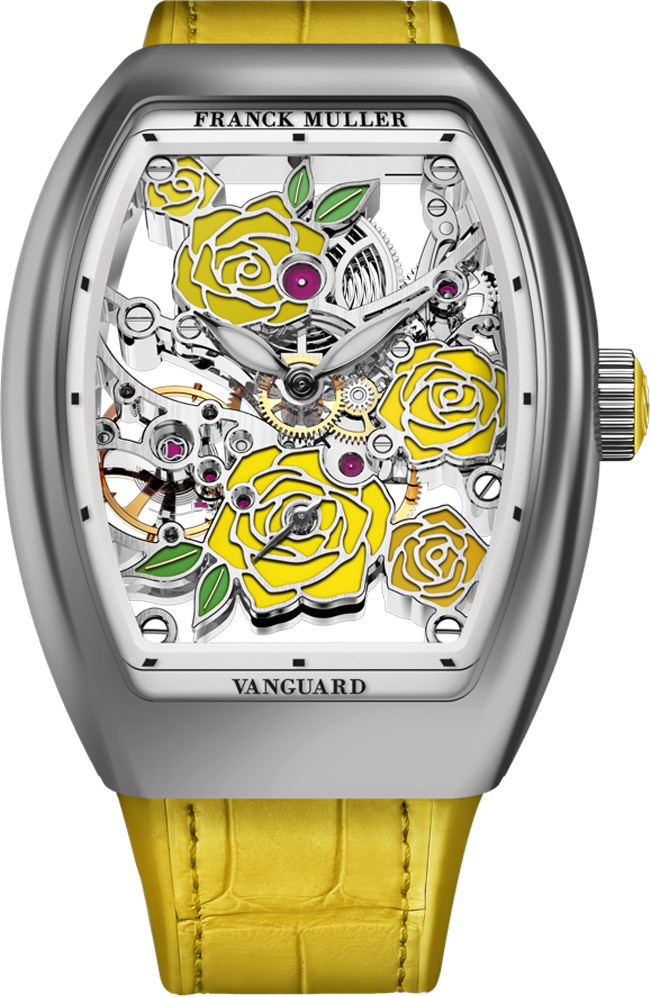 Franck Muller Vanguard Rose Skeleton 42.3 x 32mm