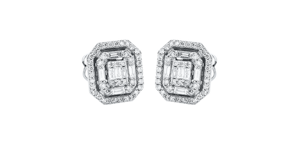 Brogle Classic diamond stud earrings