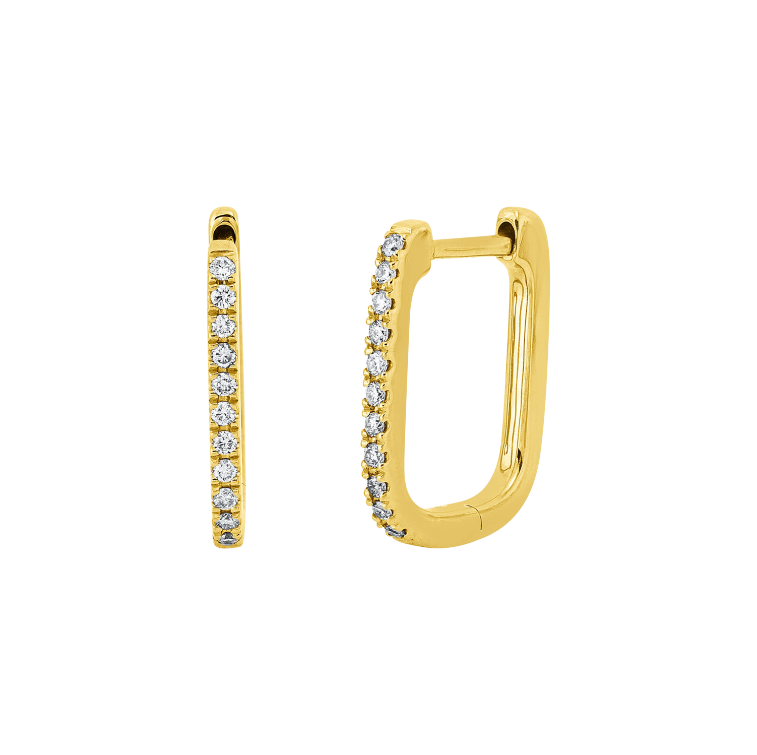 Brogle Classic diamond hoop earrings Brogle Classic diamond hoop earrings
