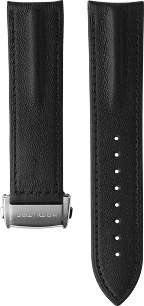 Hamilton American Classic black calfskin strap 22/20