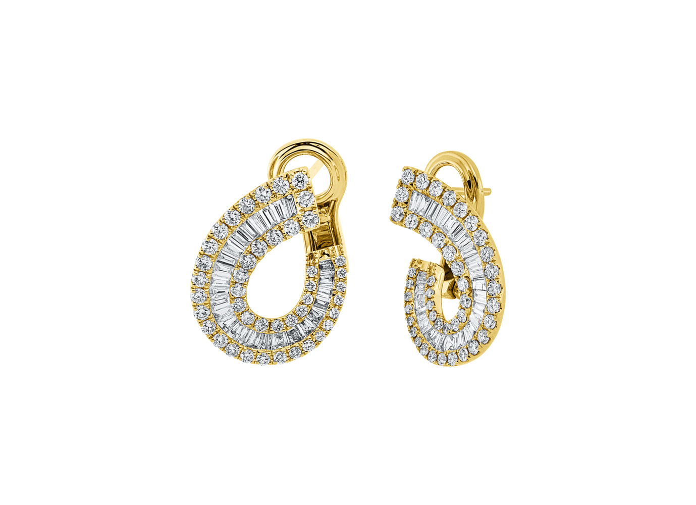 Brogle Selection diamond hoop earrings
