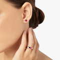 Dodo heart stud earrings, unique piece Dodo heart stud earrings, unique piece