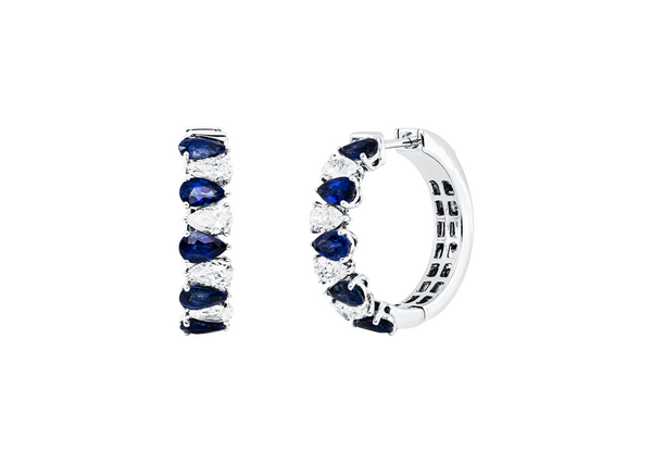 Brogle Selection diamond hoop earrings
