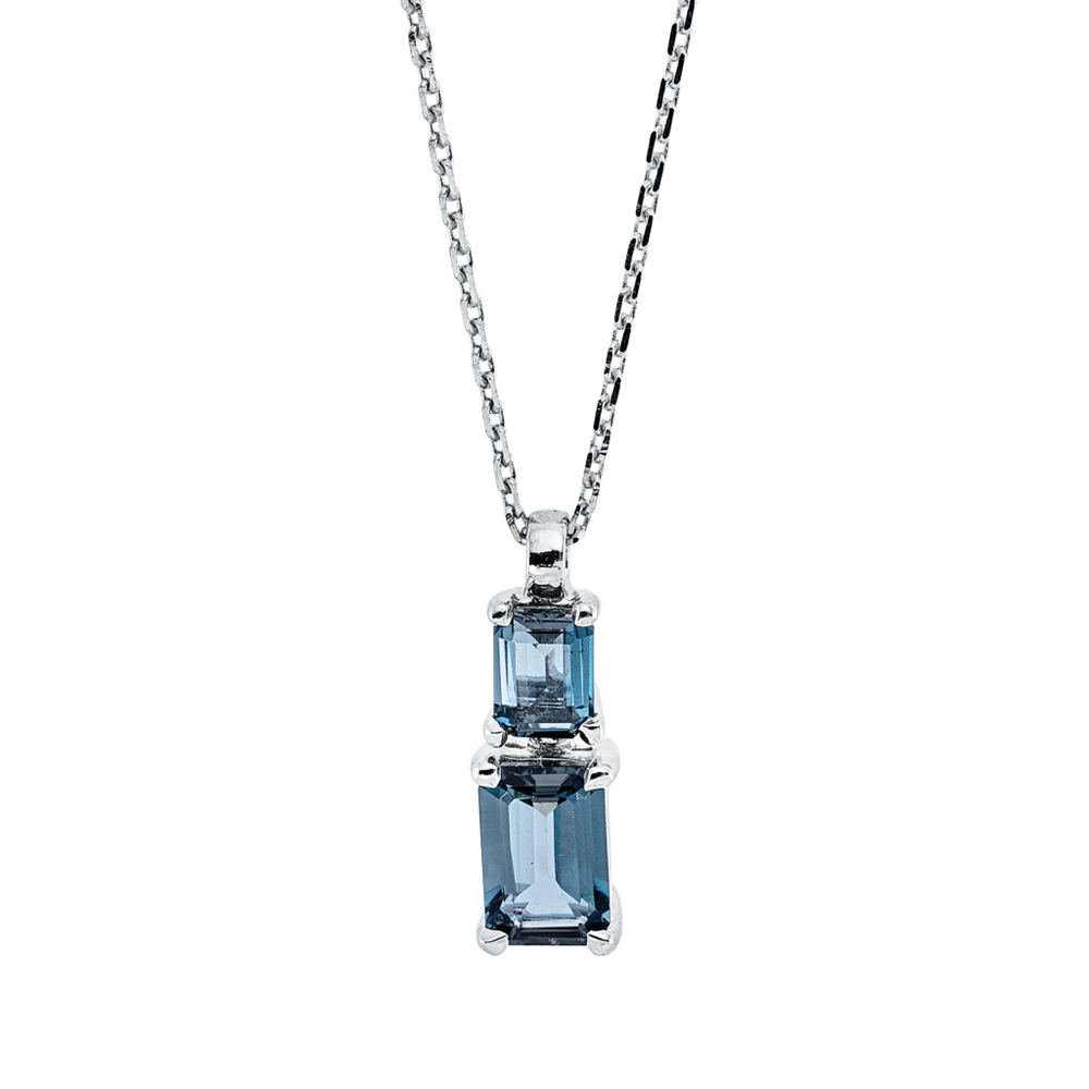 Brogle Classic necklace with London topaz pendant