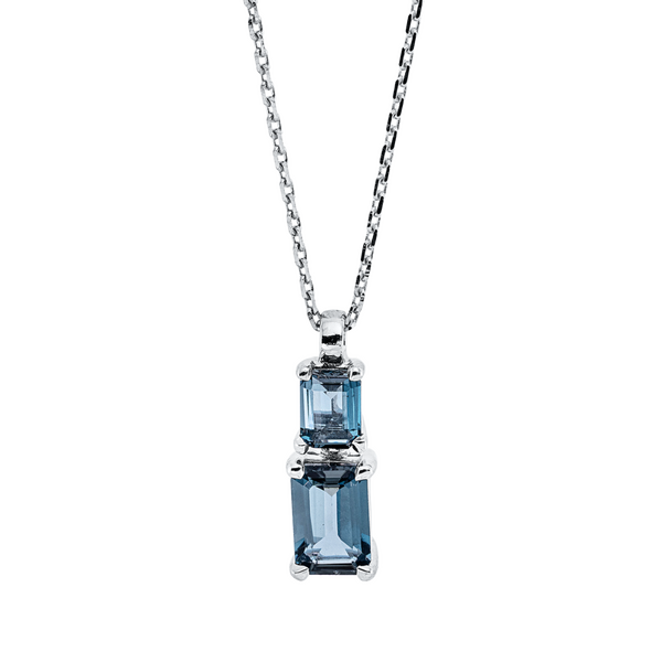 Brogle Classic necklace with London topaz pendant