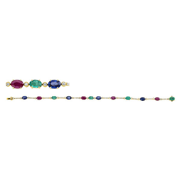 Brogle Selection colored stone bracelet
