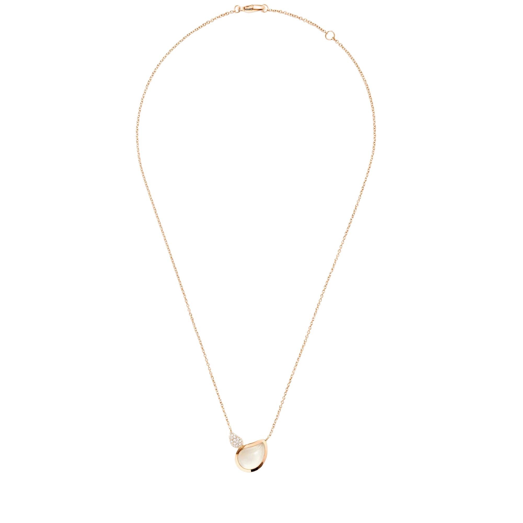 Tamara Comolli Signature Two Drops Mondstein Halskette mit Anhänger Tamara Comolli Signature Two Drops Mondstein Halskette mit Anhänger