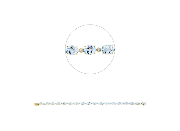 Brogle Classic Sky topaz bracelet Brogle Classic Sky topaz bracelet