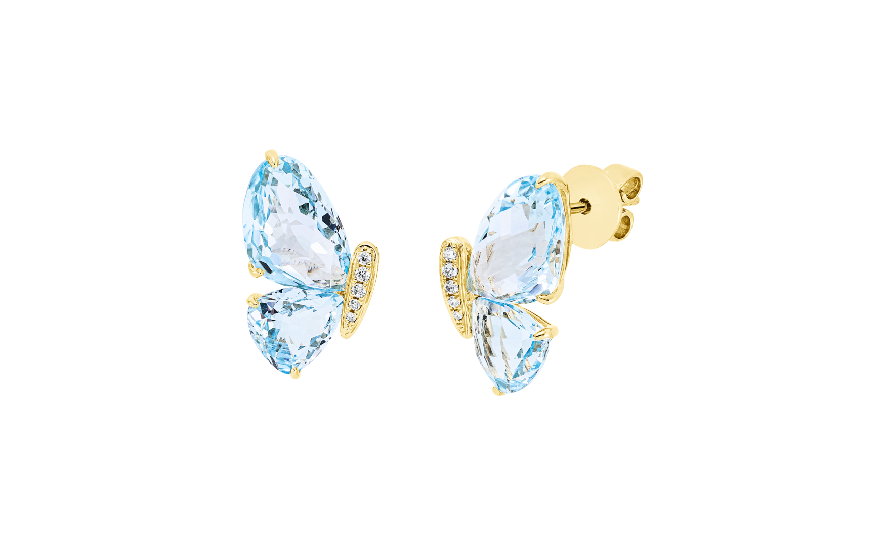 Brogle Classic Sky topaz stud earrings Brogle Classic Sky topaz stud earrings
