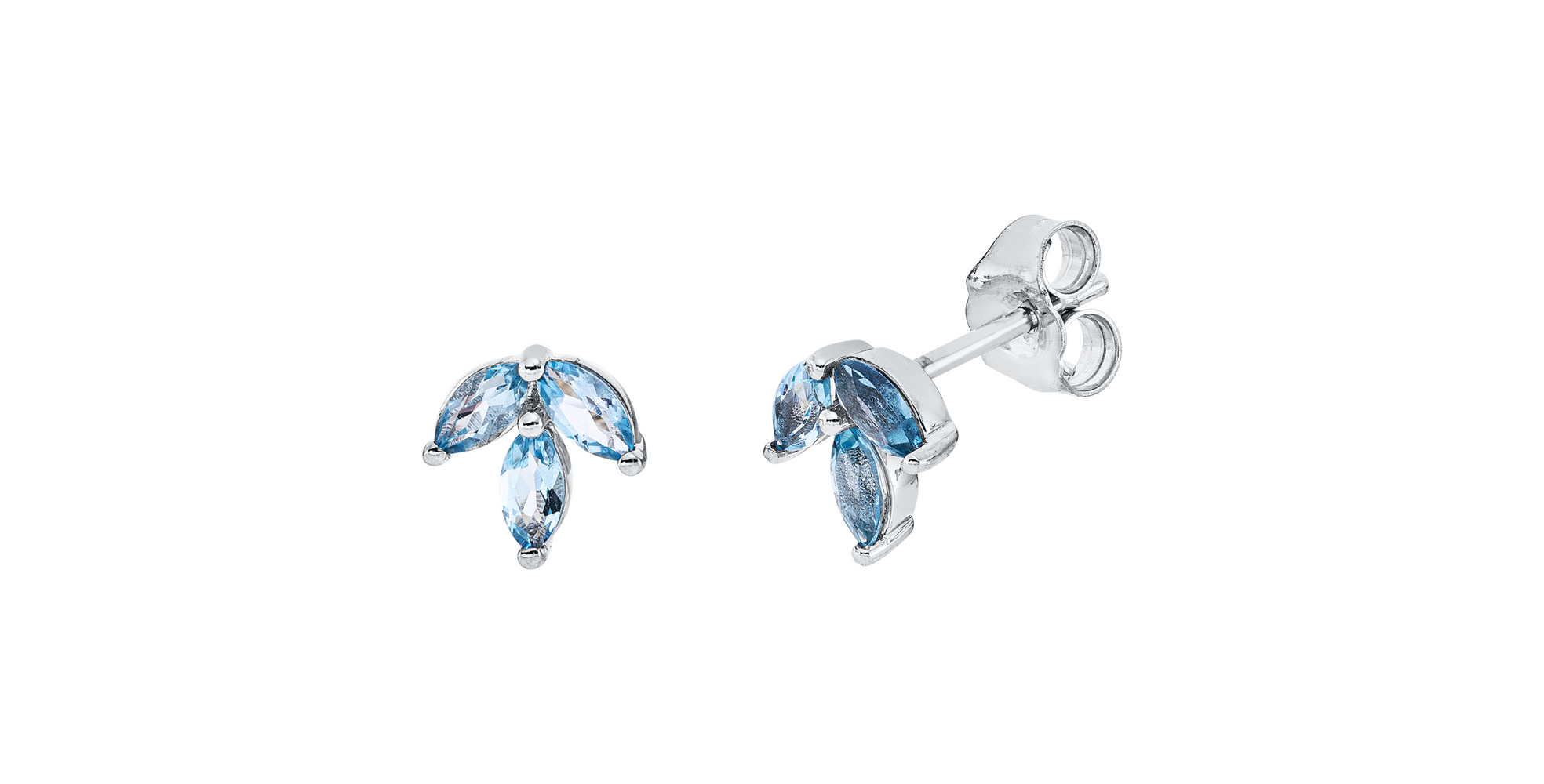 Brogle Classic Swiss topaz stud earrings Brogle Classic Swiss topaz stud earrings