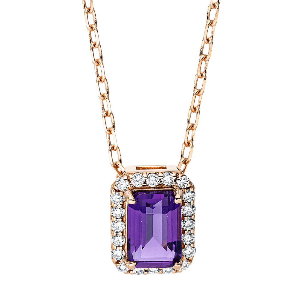 Brogle Classic necklace with amethyst pendant Brogle Classic necklace with amethyst pendant