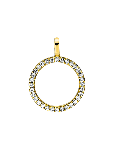 Brogle Classic circle pendant with diamonds Brogle Classic circle pendant with diamonds