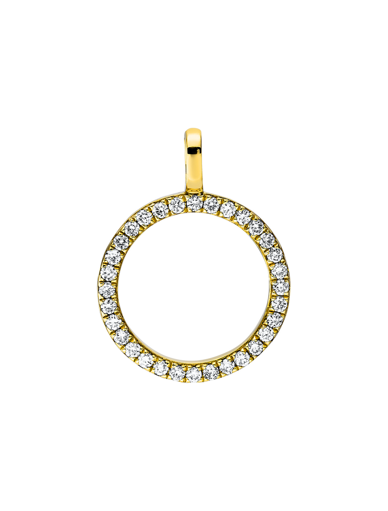 Brogle Classic circle pendant with diamonds Brogle Classic circle pendant with diamonds