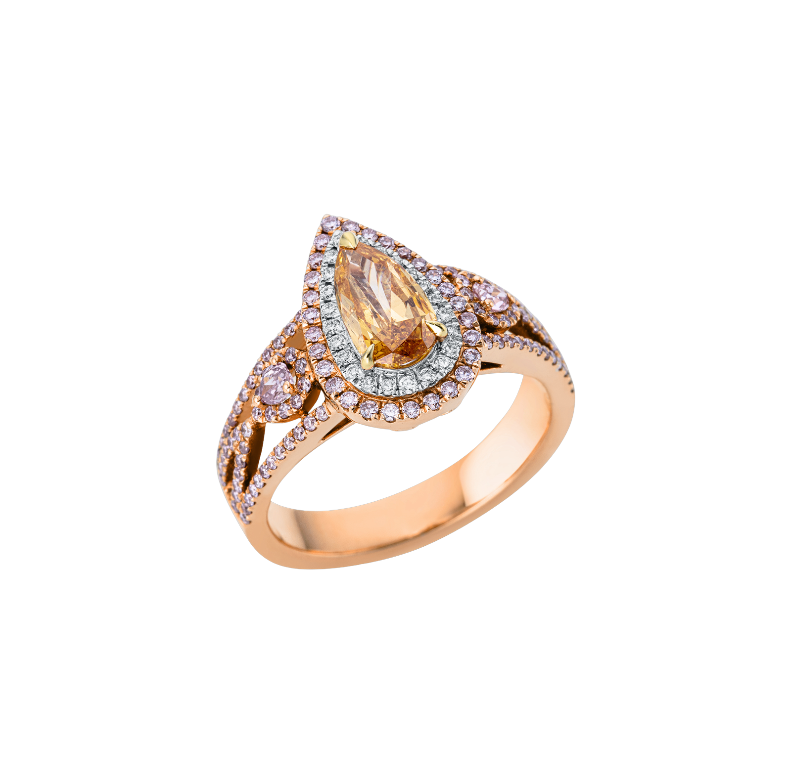 Brogle Selection Tricolor Diamantring