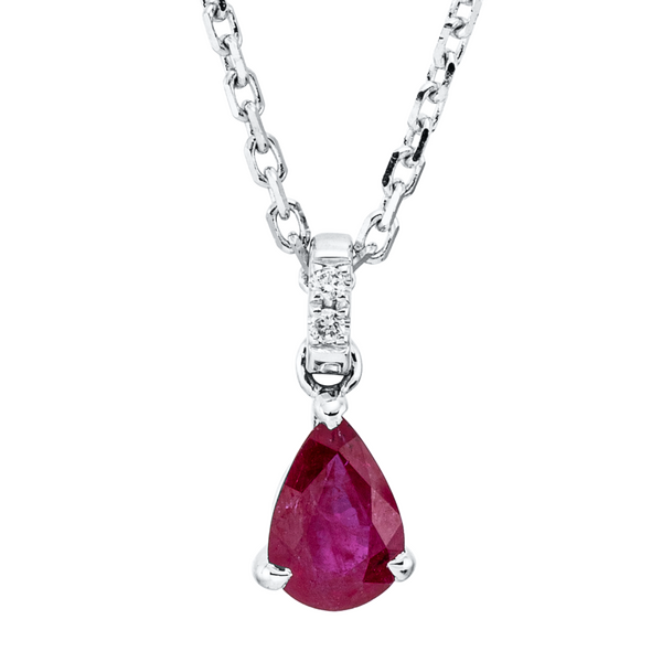Brogle Classic necklace with ruby pendant Brogle Classic necklace with ruby pendant