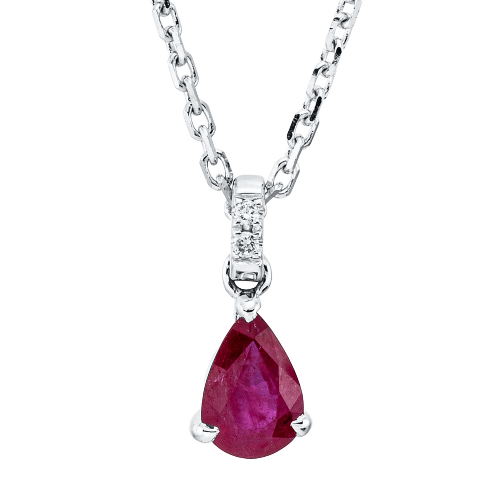Brogle Classic necklace with ruby pendant Brogle Classic necklace with ruby pendant