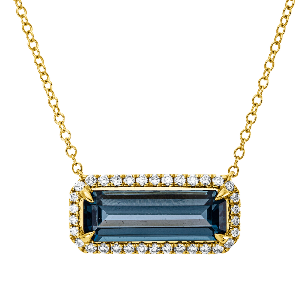Brogle Classic necklace with London topaz pendant