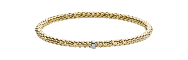 Brogle Classic gold bracelet flexible 4mm Brogle Classic gold bracelet flexible 4mm