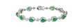 Brogle Selection bicolor emerald bracelet Brogle Selection bicolor emerald bracelet