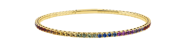 Brogle Classic sapphire bangle Rainbow
