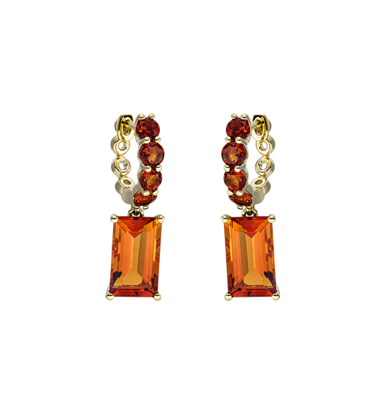Brogle Classic citrine earrings Brogle Classic citrine earrings