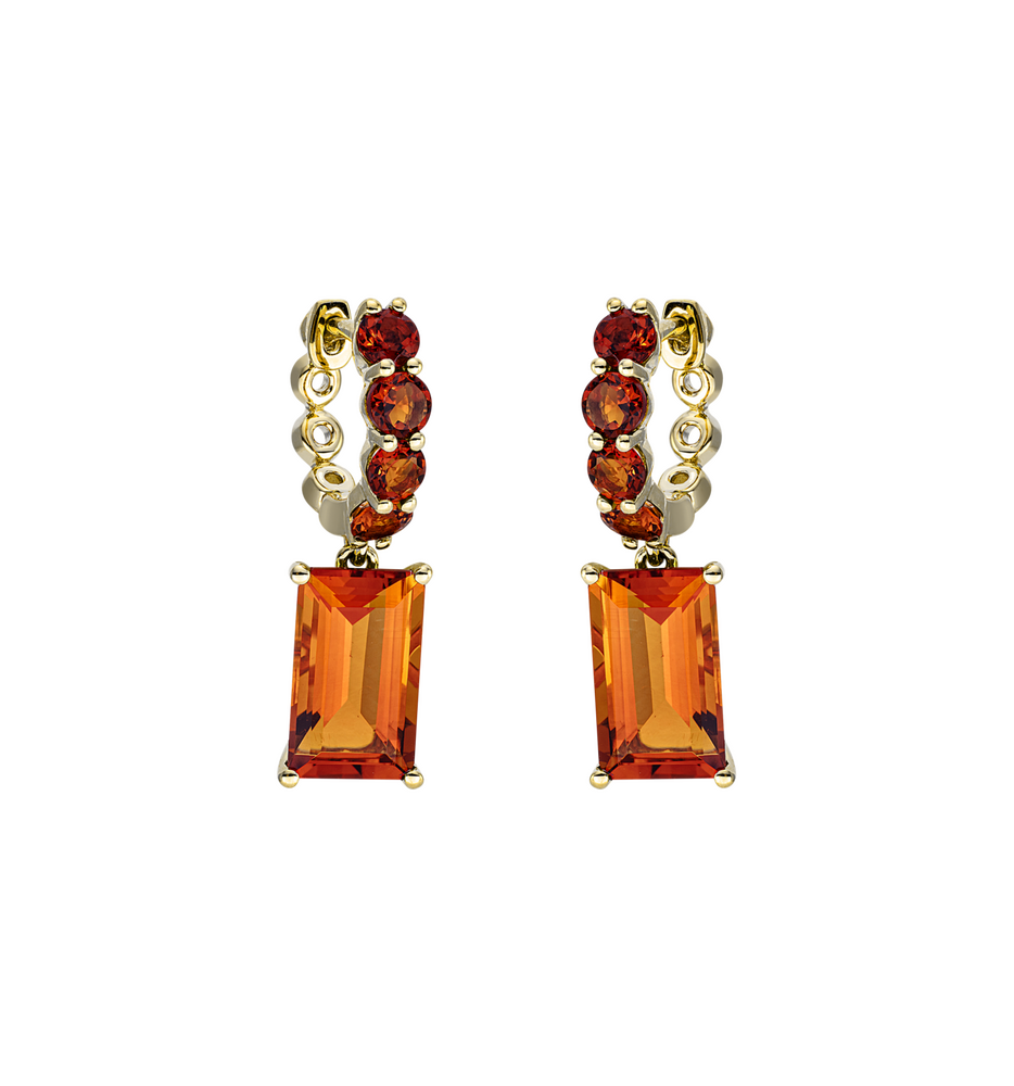 Brogle Classic citrine earrings Brogle Classic citrine earrings