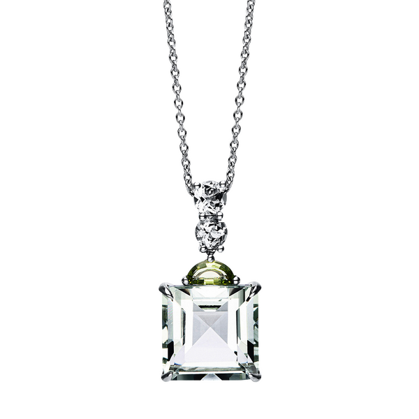 Brogle Classic necklace with colored stone pendant Brogle Classic necklace with colored stone pendant