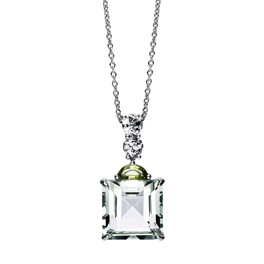 Brogle Classic necklace with colored stone pendant Brogle Classic necklace with colored stone pendant