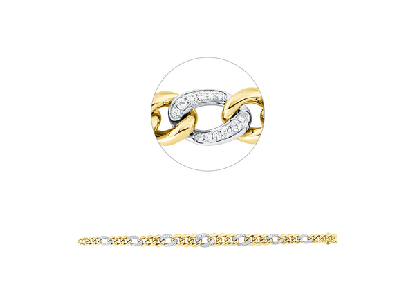 Brogle Selection Bicolor Diamantarmband