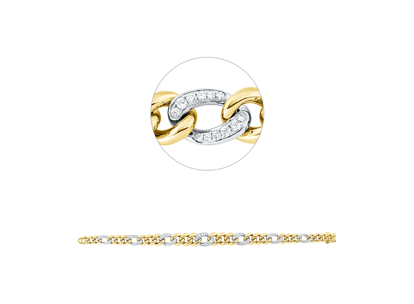 Brogle Selection Bicolor Diamantarmband Brogle Selection Bicolor Diamantarmband