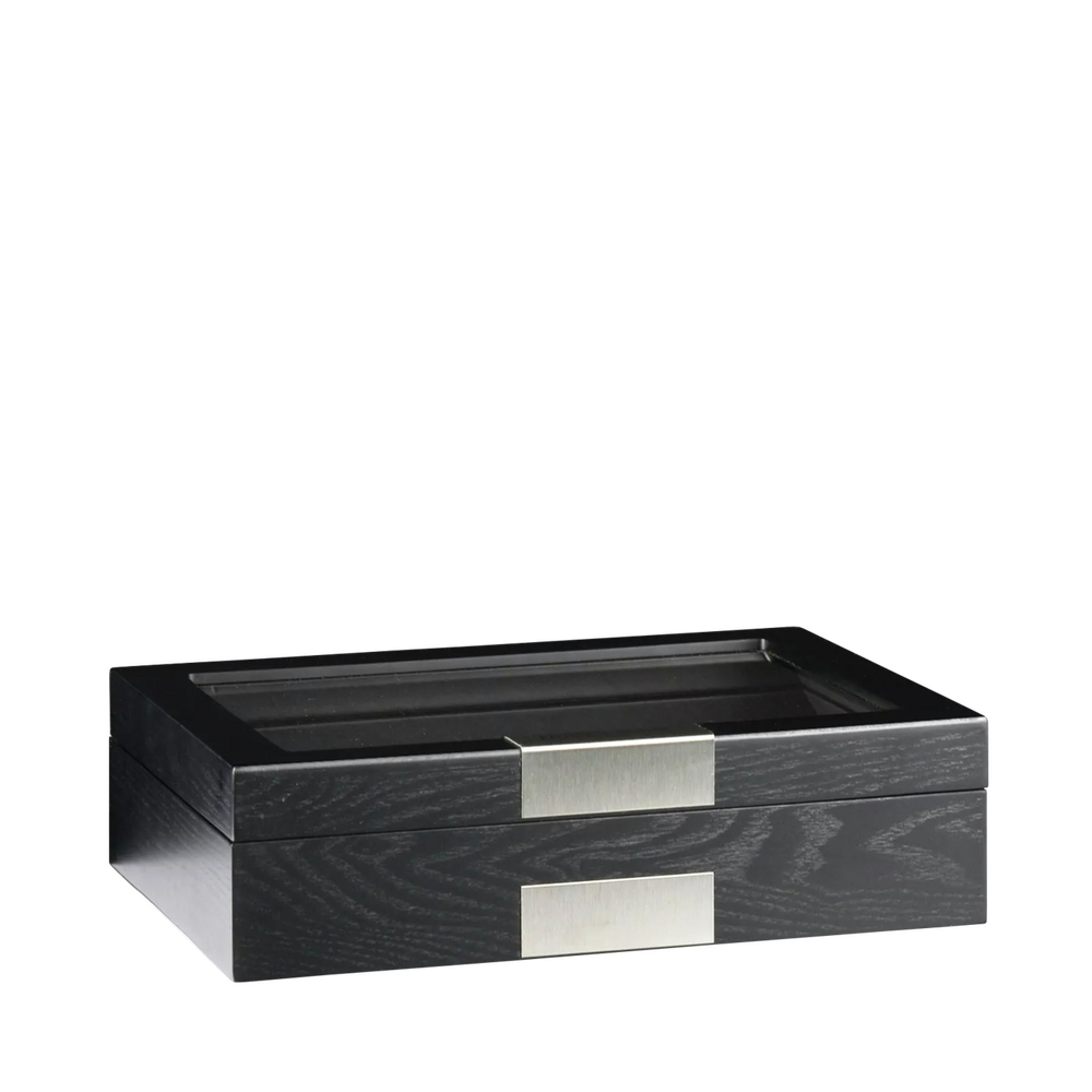 Heisse & Söhne watch box Monteray 10 ash - black satin finish