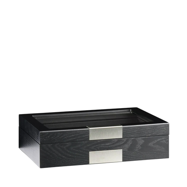 Heisse & Söhne watch box Monteray 10 ash - black satin finish