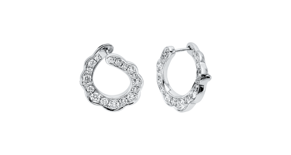 Brogle Selection diamond hoop earrings