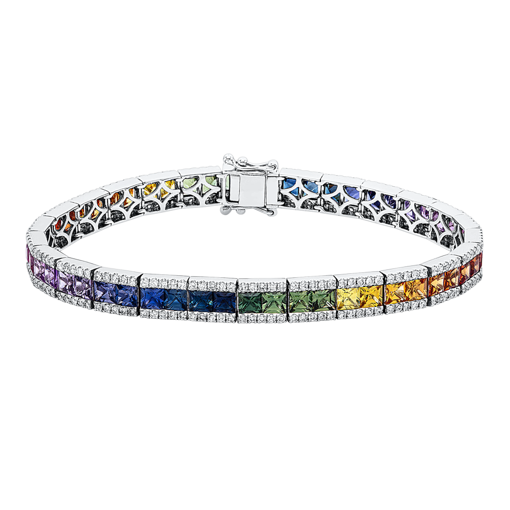 Brogle Selection sapphire bracelet Rainbow Brogle Selection sapphire bracelet Rainbow