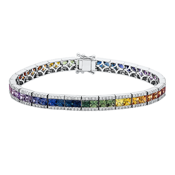 Brogle Selection sapphire bracelet Rainbow Brogle Selection sapphire bracelet Rainbow