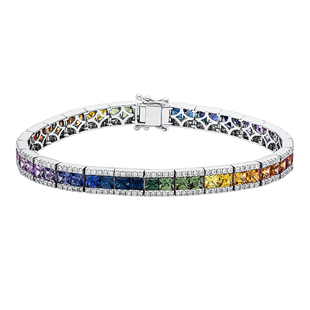 Brogle Selection sapphire bracelet Rainbow Brogle Selection sapphire bracelet Rainbow
