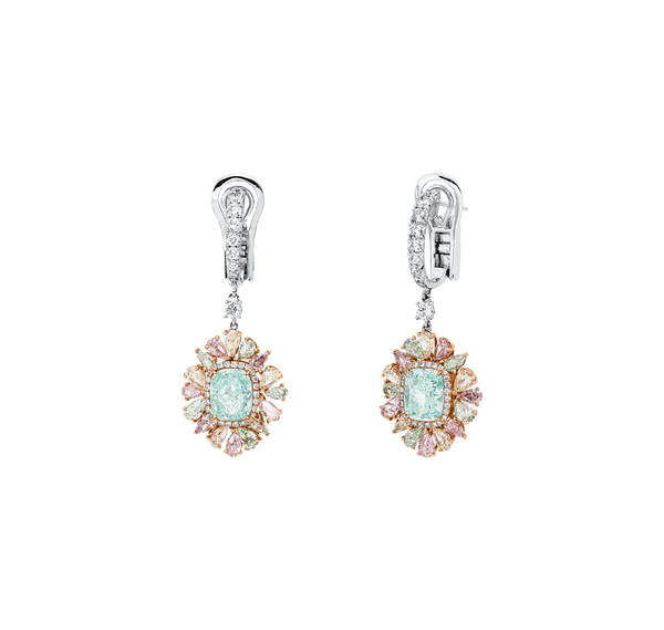 Brogle Selection Bicolor diamond earrings